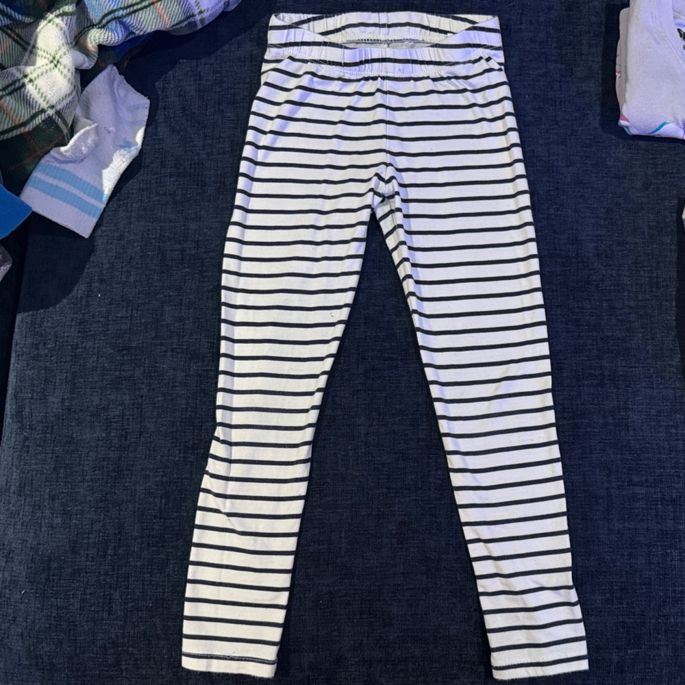 Janie and Jack Navy Striped Leggings